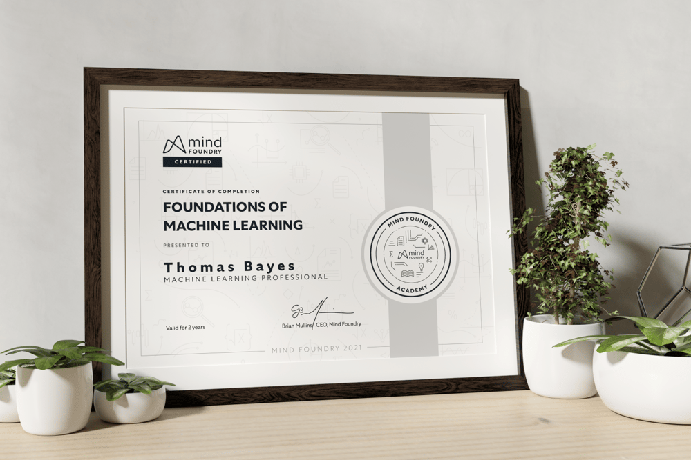 Mind Foundry Academy Certification 