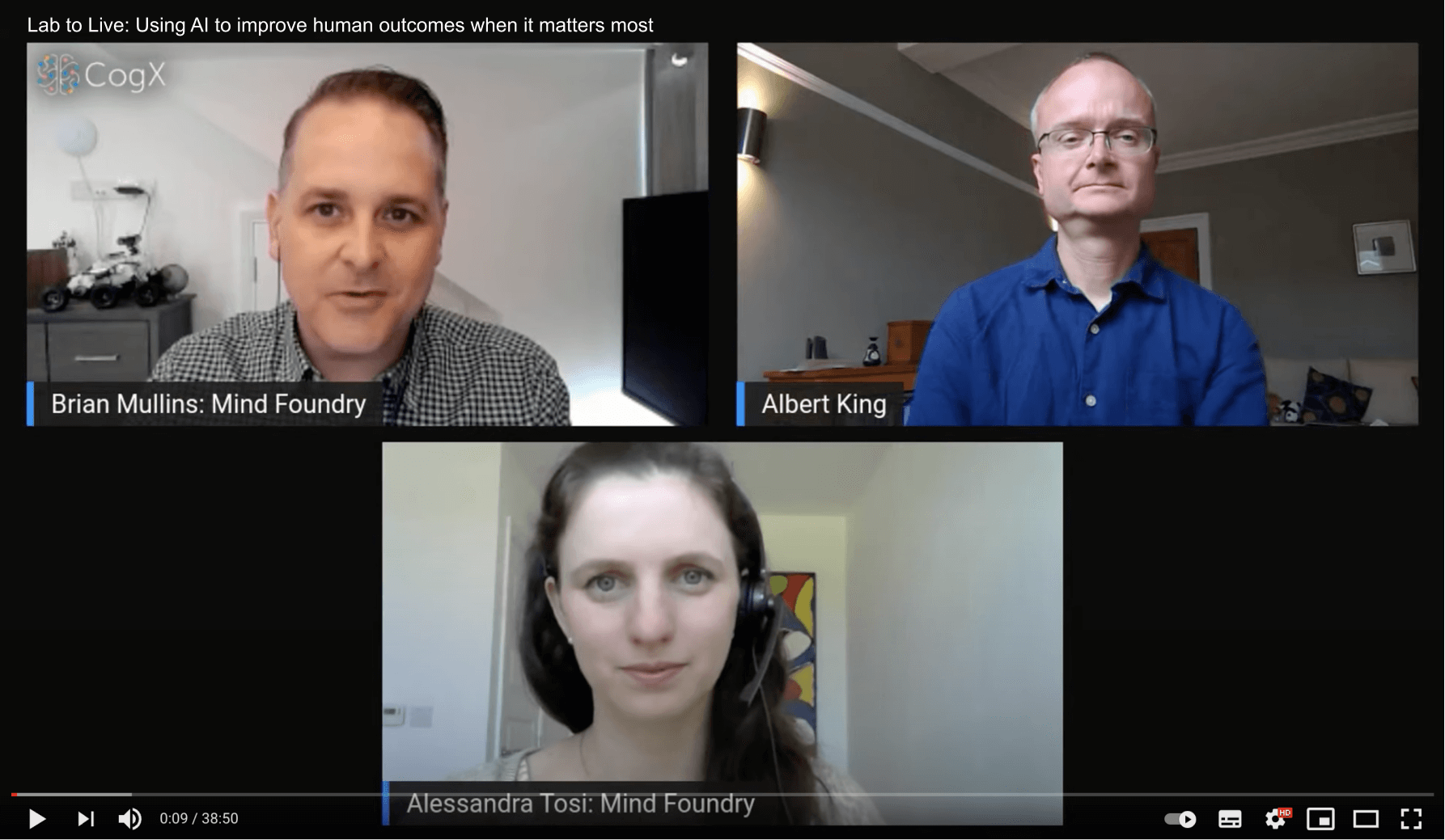 CogX: Using AI to improve human outcomes when it matters most 