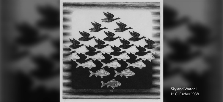 M.C. Escher 1938How one ‘concept’ might eventually shift to something entirely different.