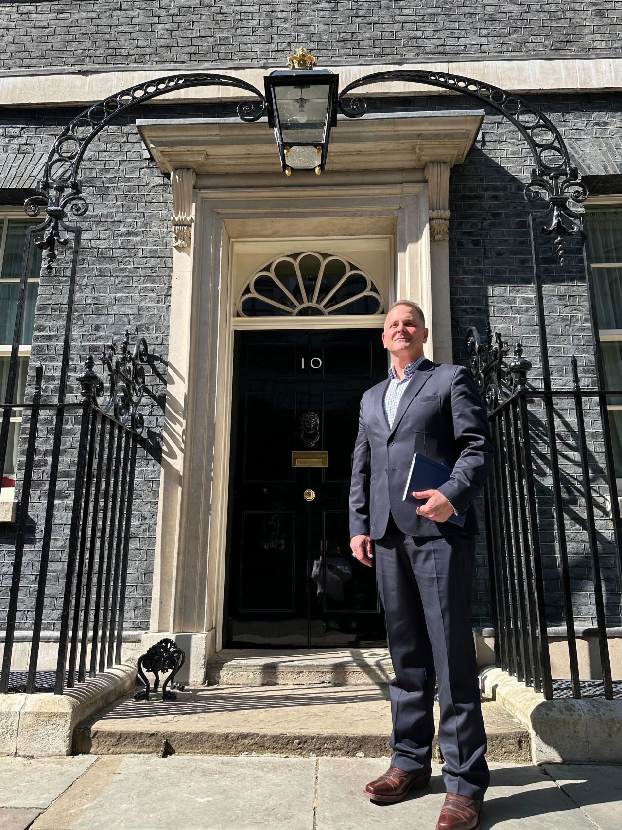 Brian Mullins at 10 Downing Street